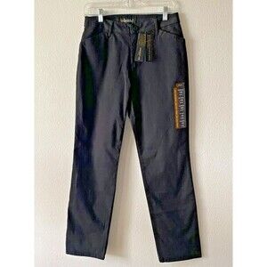 Lee Effortless Wash & Wear Straight Leg‎ Mid Rise Black Pants Size16 NWT